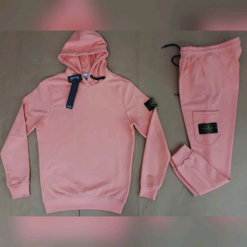 pink stone island joggers